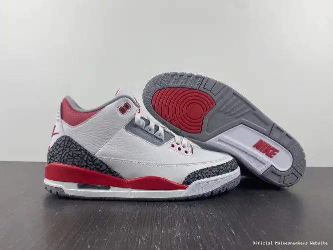 Official Maikesneakers 3 Jordan OG Red DN3707-160 Air Fire 0416